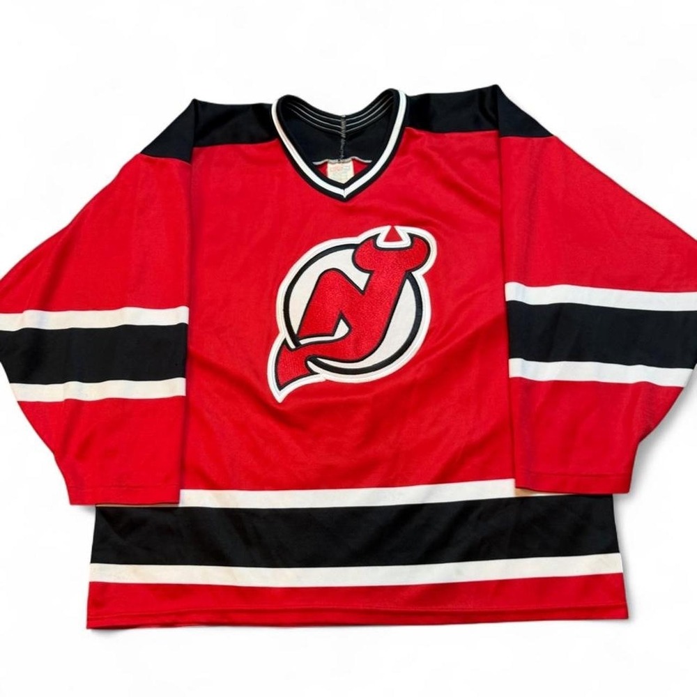Vintage 90's CCM New Jersey Devils NHL Hockey Jersey Size XL